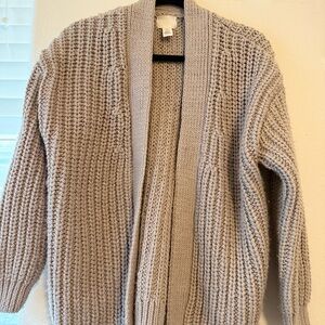 H&M Beige Knit Cardigan